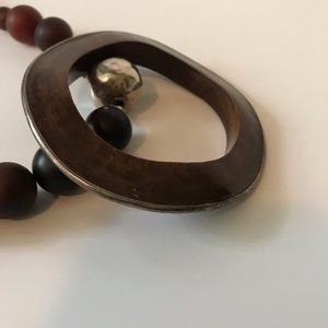 Silpada Wood Silver Trim Bracelet